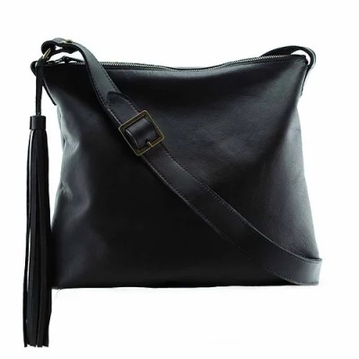 Soho. Black leather crossbody bag